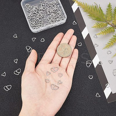 120Pcs 3 Style 304 Stainless Steel Linking Rings STAS-UN0026-33-1