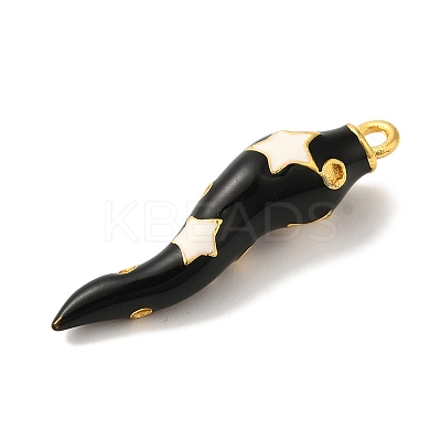 Rack Plating Brass Enamel Pendants KK-A229-29G-01-1
