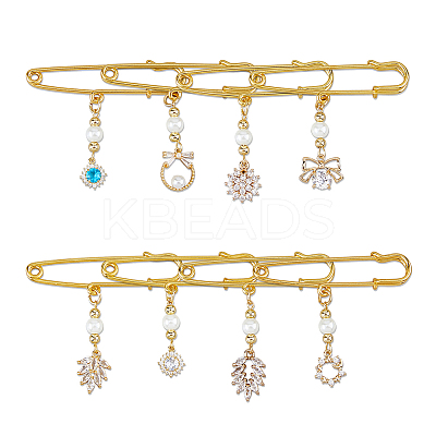 8Pcs Iron Kilt Pins JEWB-FH00010-1