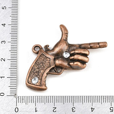 Tibetan Style Alloy Pendants AL-CBA2376-20R-1