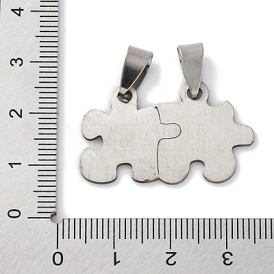 201 Stainless Steel Pendants STAS-Q342-49P-1