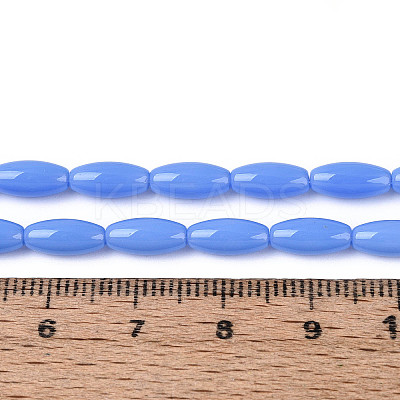 Opaque Glass Beads Strands GLAA-T028-15P-03-1