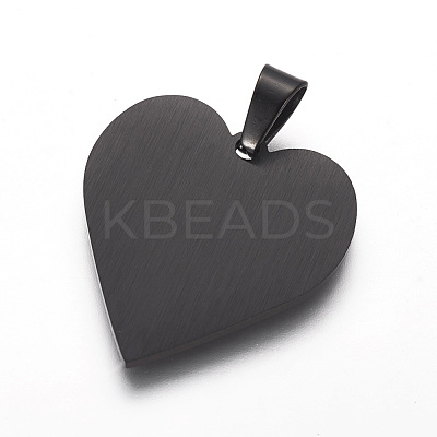 304 Stainless Steel Mirror Polished Finish Stamping Blank Tag Pendants STAS-F214-02B-1