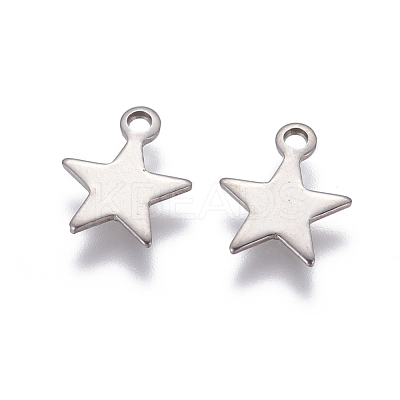 Tarnish Resistant 304 Stainless Steel Charms STAS-G190-27P-B-1
