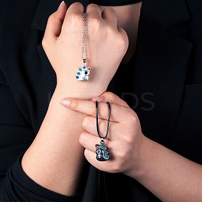 2Pcs Magnetic Matching Necklaces Set JN1025B-1