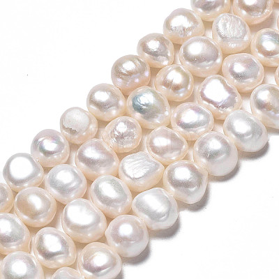 Natural Cultured Freshwater Pearl Beads Strands X-PEAR-N014-08A-1