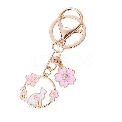 Alloy Enamel Pendants Keychain LS-KEYC-PW0002-102A-1