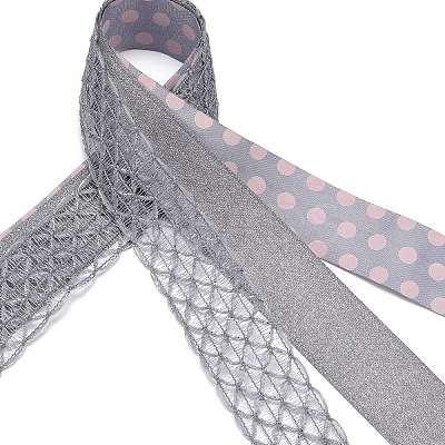 9 Yards 3 Styles Polyester Ribbon SRIB-A014-G05-1