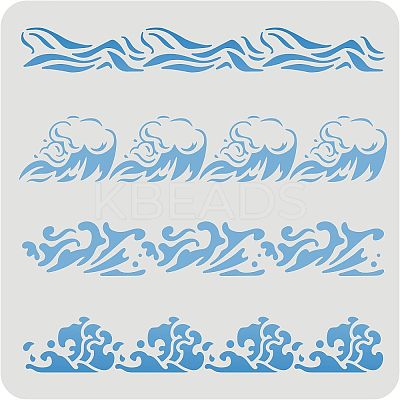 Large Plastic Reusable Drawing Painting Stencils Templates DIY-WH0172-566-1