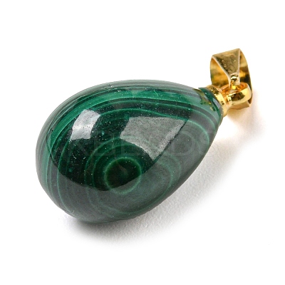 Natural Malachite Pendants LS-G-D094-01G-1