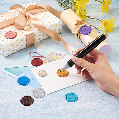 20Pcs 10 Colors Adhesive Wax Seal Stickers DIY-TA0003-48-1