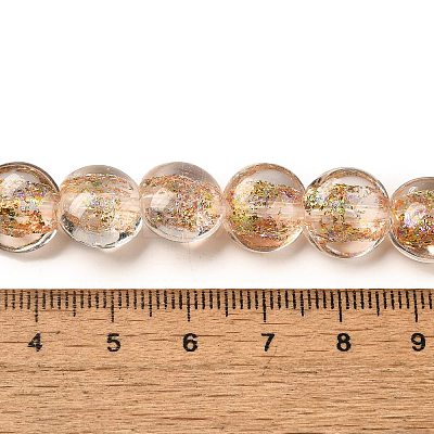 Handmade Dichroic Foil Glass Beads Strands DICH-U001-11E-1