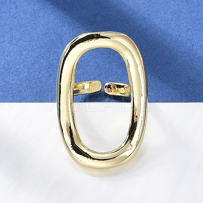 Brass Open Cuff Rings RJEW-Q778-19G-1