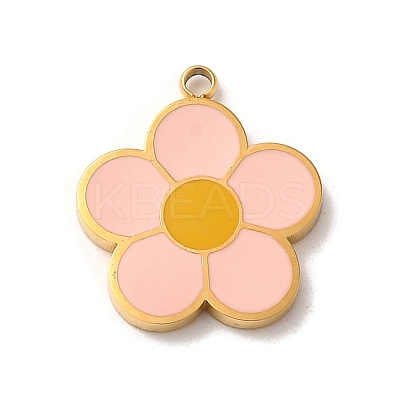 304 Stainless Steel Enamel Charms STAS-L022-240G-1