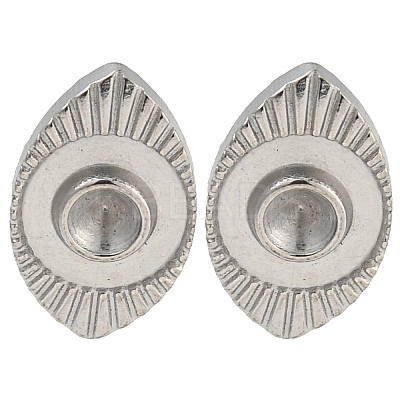 Non-Tarnish 304 Stainless Steel Stud Earring Findings EJEW-P291-11P-1