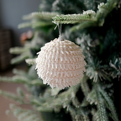 Glitter Foam Pendant Decoration XMAS-PW0001-068F-1