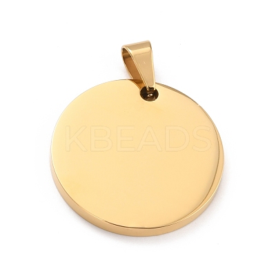 Ion Plating(IP) 304 Stainless Steel Pendants STAS-K234-01G-1