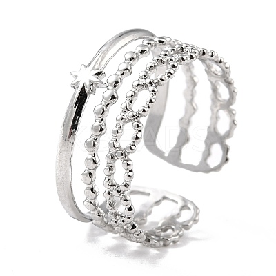 Tarnish Resistant 304 Stainless Steel Finger Rings RJEW-L102-35P-1