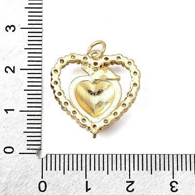 Brass Enamel Pendants KK-B136-04G-03-1