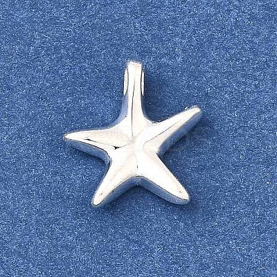 925 Streling Silver Starfish Charms with 925 Stamp LS-STER-I022-02S-1
