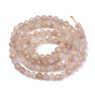Natural Sunstone Beads Strands G-S361-4mm-018-1