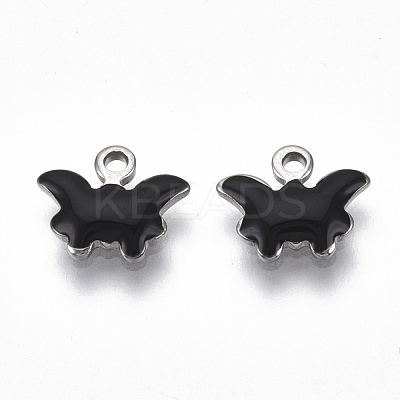 201 Stainless Steel Enamel Charms STAS-N088-20-1