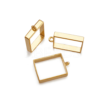 Alloy Open Back Bezel Big Pendants PALLOY-TA0021-02G-1
