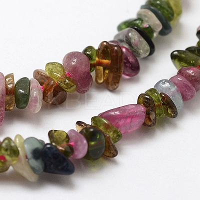 Natural Multicolor Tourmaline Beads Strands X-G-F328-37-1