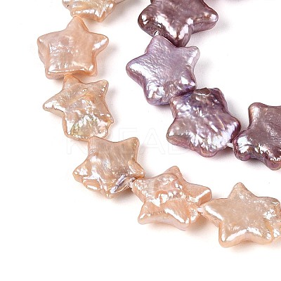 Natural Baroque Keshi Pearl Beads Strands PEAR-S020-Z03-02A-1