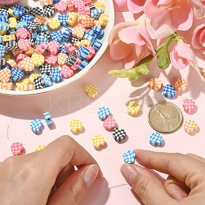 180Pcs 6 Colors Handmade Polymer Clay Beads CLAY-CJ0001-60-1