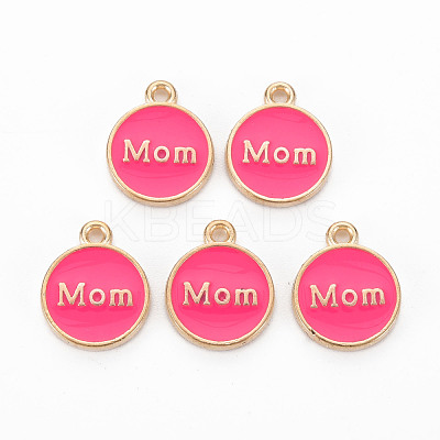 Mother's Day Alloy Enamel Charms ENAM-T016-11-RS-1
