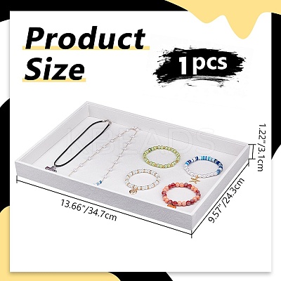 MDF Jewelry Trays for Necklaces Rings Earrings Pendants ODIS-WH0086-078A-1
