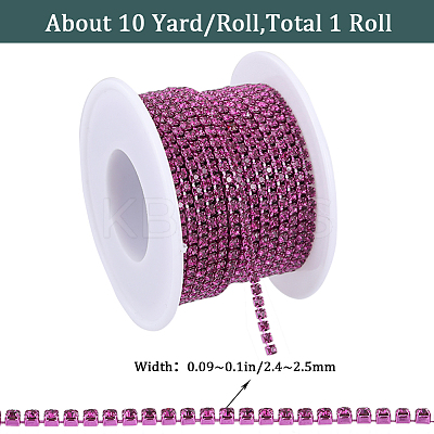 1 Roll Electrophoresis Iron Rhinestone Strass Chains CHC-GF0001-06A-1