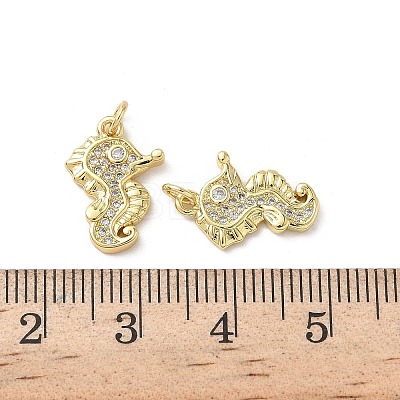 Brass Micro Pave Cubic Zirconia Pendants KK-D502-26C-G-1