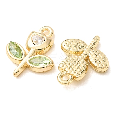 Alloy with Rhinestone Pendants AL-CBA7256-01G-1