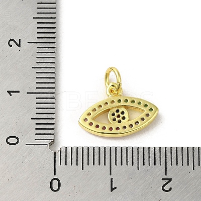 Brass Micro Pave Cubic Zirconia Charms KK-M283-15D-02-1