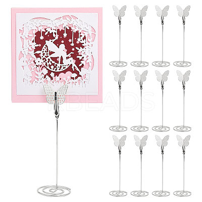 Butterfly Memo Photo Holder AJEW-WH0528-37A-1