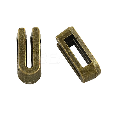 Tibetan Style Alloy Letter Slide Charms TIBEB-Q055-21AB-NR-1