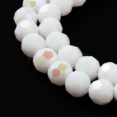 Opaque Glass Beads Strands EGLA-A035-P8mm-L01-1