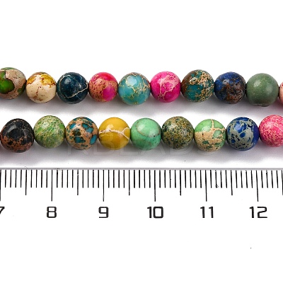 Dyed Natural Regalite/Imperial Jasper/Sea Sediment Jasper Beads Strands G-B124-C02-11-1