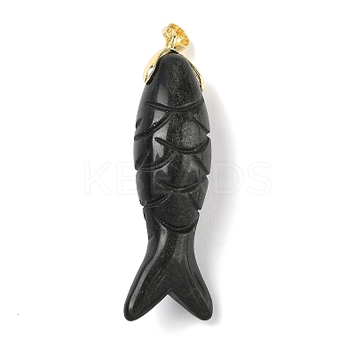 Natural & Synthetic Mixed Gemstone Carved Pendants G-P599-08G-1