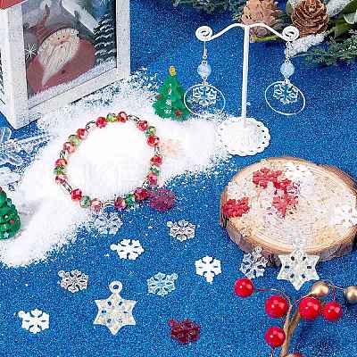 120Pcs 6 Colors Transparent Resin Pendants FIND-SC0010-13-1