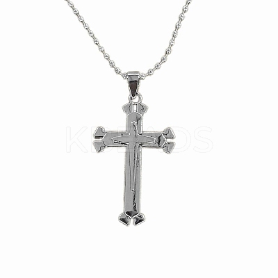 Cross Alloy Pendant Necklaces for Men FS-WG5CDA8-03-1