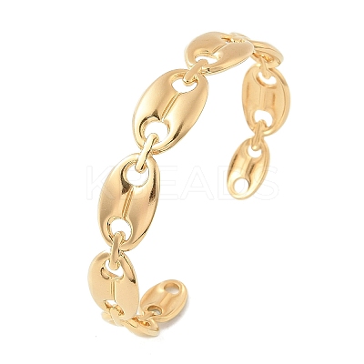 304 Stainless Steel Cuff Bangles for Women BJEW-B120-04G-01-1