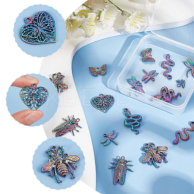 Animal Theme Alloy Pendant Sets FIND-HY0001-46-1