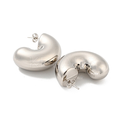 Non-Tarnish 304 Stainless Steel Stud Earrings EJEW-G368-03P-1