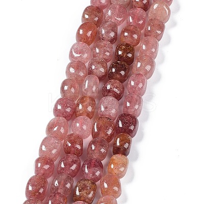 Natural Strawberry Quartz Beads Strands G-C038-02L-1