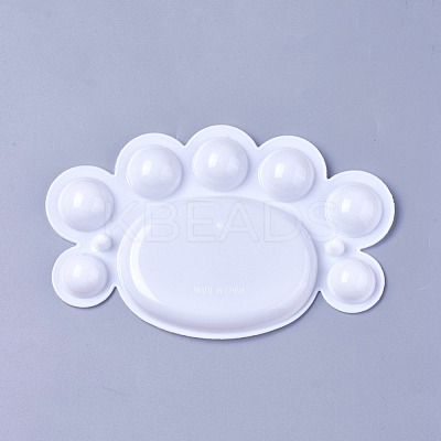 Plastic Watercolor Oil Palette AJEW-L072-B04-1