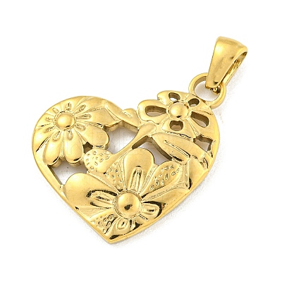 304 Stainless Steel Pendants STAS-O009-02B-G-1