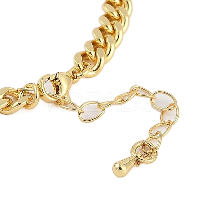 Rack Plating Brass Bracelets with Cubic Zirconia for Women BJEW-D047-01G-01-1